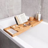 Bamboo Extendable Bath Tray - spadlux