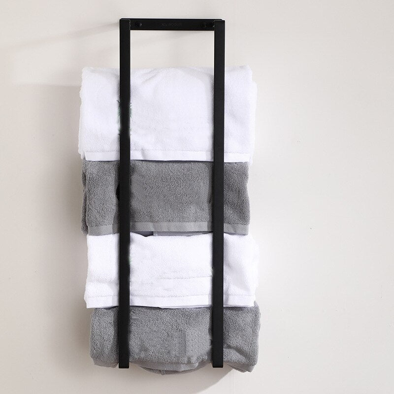 Bathroom Wall Towel Rack, Mounted Towel Rack Holder - Avocrafts